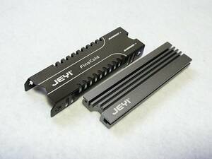 JEYI製 M.2 2280 【 NVMe SSD アルミ合金ヒートシンク 】 スリムタイプ 両面実装対応
