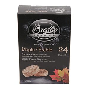 【中古】BRADLEY MAPLE FLAVOUR SMOKERS BISQUETTES (PACK OF 24)