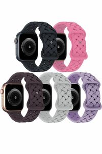 5本セット アップルウォッチ バンド apple watch バンド　42/44/45mm シリコンスポーツバンド　男女兼用　新入荷　セール価格