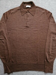 JOHN SMEDLEY ジョンスメドレー 30G メリノウール ニット ポロシャツ