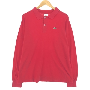 古着 00年代 ラコステ LACOSTE フランス企画 長袖 ポロシャツ 4 メンズM /eaa440028