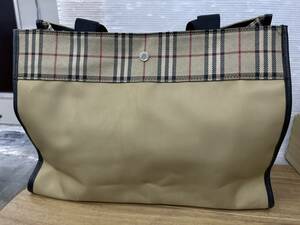 送料無料S88480 BURBERRY LONDON トートバッグ ナイロン バーバリー ベージュ