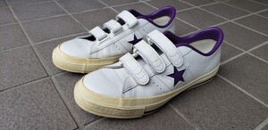 CONVERSE コンバース ONE STAR J ワンスター 日本製 ホワイト パープル　白　紫 US9.5 28センチ 中古