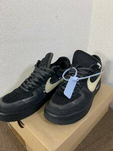 【中古品】OFF-WHITE × NIKE THE 10 : NIKE AIR FORCE 1 LOW 26.5cm BLACK AO4606-001