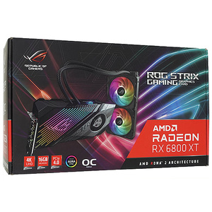 【中古】ASUS製グラボ ROG-STRIX-LC-RX6800XT-O16G-GAMING PCIExp 16GB 元箱あり [管理:1050024213]