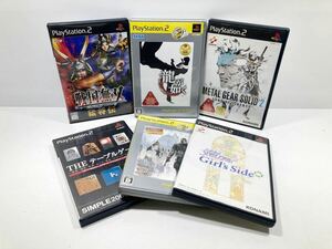 【ad2302024.6】PS2 ソフトまとめて6点★プレイステーション2 ゲームソフト 戦国無双・龍が如く・テーブルゲーム　etc