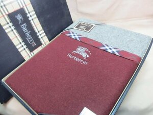 バーバリー BURBERRY ウール100％ 純毛毛布 140×200 トラディション 西川産業 未使用品