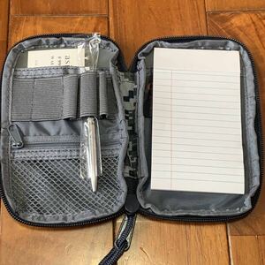 沖縄 米軍放出品 Code Alpha Tactical Gear Walking Wallet with Pad and Pen メモ帳 ノート ペン (管理番号F42)