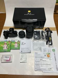 Nikon Z50 ボディ Z DX16-50mm/3.5-6.3 VR DX50-250/4.5-6.3 VR レンズ セット カメラ ニコン レンズガード62㎜・46㎜ フィルム付 良好美品