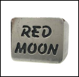 REDMOON RED MOON レッドムーン K18 ロゴ メタル シルバー 925 スタンプワーク 印台 シグネチャー シグネット リング 指輪 18号 バイカー