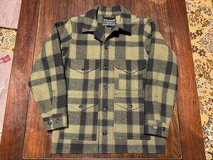 稀少 FILSON Mackinaw Wool Cruiser Green Black フィルソン マッキーノ ウール クルーザー ジャケット オッターグリーン 緑 チェック