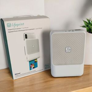 ●I Lifeprint 2x3 Instant Print Camera White LP003-1 ライフプリント iphone ホワイト 現状品