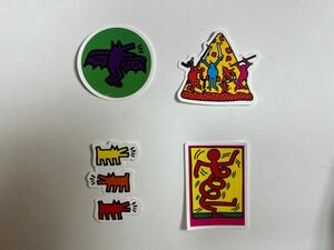 キースヘリング Keith Haring ステッカー 4枚 ポップアート　セット pop art new york NY 90s dmw