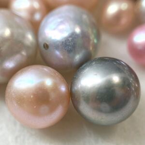 1円〜!!☆パールおまとめ500ct☆d 約100g パール 真珠 ジュエリー 裸石 宝石 淡水 片穴 両穴 pearl jewelry 43