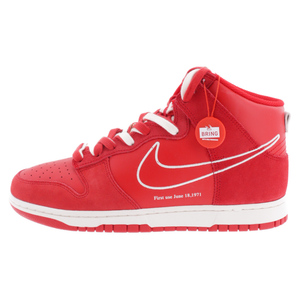 NIKE ナイキ DUNK HI SE FIRST USE DH0960-600 ダンク ファーストユーズ ハイカットスニーカー レッド US10.5/28.5cm