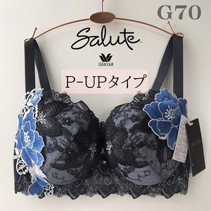 G70 ワコール サルート P-UP ブラジャー くっきりと深い谷間 美しい魅力的な胸もと サルート G70