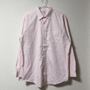 ブルックスブラザーズ　長袖シャツ　ワイシャツ　ピンク　17サイズ　XLサイズ