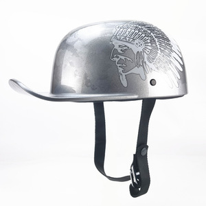 人気 ハーフヘルメット 半キャップヘルメット レトロ 野球帽 オープンフェイスヘルメット ヴィンテージスタイル 軽量 男女兼用 L