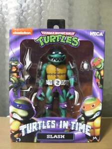 中古　ネカ NECA TMNT ティーンエイジ ミュータント ニンジャ 忍者 タートルズ　スラッシュ　フィギュア