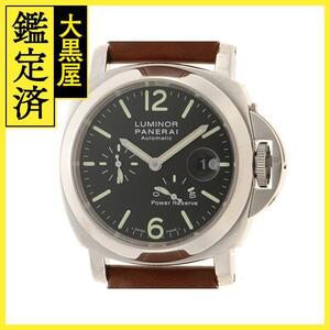 PANERAI　パネライ　PAM00090　ルミノール　パワーリザーブ　ステンレススチール　ブラック文字盤　自動巻き　メンズ　腕時計【200】C