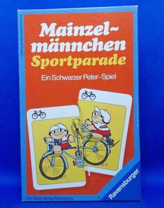 ラベンスバーガー Mainzelmannchen Sportparade Ravensburger schwarzer Peter Spiel カードゲーム 知育ゲーム 西ドイツ製 レトロ 当時物