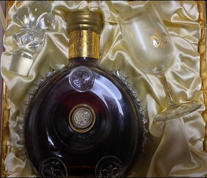 未替栓 箱付 バカラ 700ml レミーマルタン REMY MARTIN ルイ13世 金キャップ グラス 替栓 化粧箱 セットl ブランデー コニャック 古酒