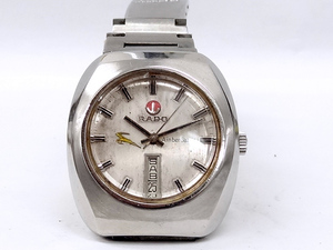 【侍】アンティーク スイス製 RADO ラドー 1970年代 自動巻き デイデイト 腕時計 動作未確認 希少 20-218