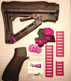 G&G GR4G26CQB  ブラックローズ　余剰パーツ　M4  ピンク