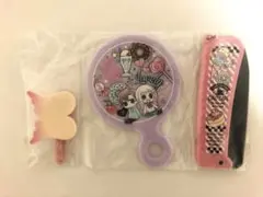 【24日まで500円】ちゃおカフェ　キャラクターミラー ヘアブラシ　ヘアピン