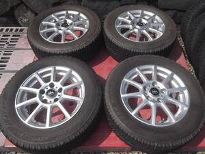 超バリ山 BS REVO2 スタッドレス＆アルミ PCD114.3-5H 195/65R15 2010年製 4本セット