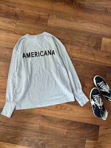 美品○Americana アメリカーナ○長袖　カットソー　プルオーバー　Tシャツ ロンT トップス　アパルトモン AP STUDIO 日本製　レディース