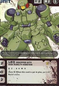 ガンダムウォー(米国版)3 白 U-W27 リーオー(高機動ブースター装備) LEO(EQUIPPED WITH HIGH MOBILITY BOOSTER) GUNDAM WAR BINDING FATE W