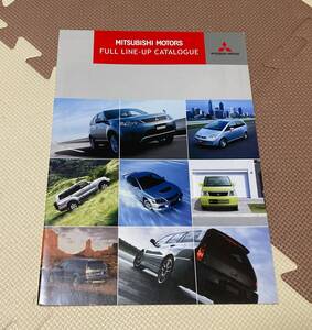 ★三菱　フルラインナップカタログ★　　2005年10月☆MITSUBISHI FULL LINE UP CATALOGUE☆パジェロ・デリカ、ランサー、アウトランダー