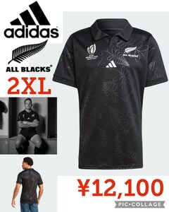 【新品】adidasアディダス●ラグビーALL BLACKSオールブラックス ホームジャージーHZ9776●ブラック2XL●12100円●アマゾン以下特価送料込