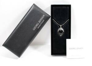 Y6251#◆中古美品◆GEORG JENSEN ジョージ・ジェンセン イヤーペンダント ネックレス 2010年 925シルバー