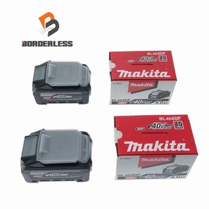 ☆未使用2個セット☆makita マキタ 40Vmax 4.0Ah 純正 リチウムイオンバッテリー BL4040F 高出力タイプ リチュウムイオン電池 101922