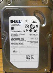 【送料無料】【ジャンク品】 ST31000524NS【3.5インチHDD】 【1TB】 【Seagate/DELL】 【SATA】