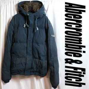 アバクロンビー＆フィッチ Abercrombie&Fitch 肉厚防寒！中綿モッズコート キルティングダウンジャケット フーディパーカーブルゾンXL 1206