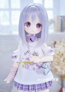 BJDドール用ウィッグ 8-9インチ MDD/kumako/DDサイズ通用 全4色 1/3 球体関節人形 doll