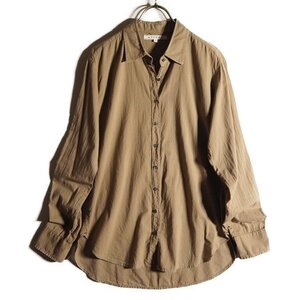 P1829f6　▼XIRENA キセレナ ドゥーズィエムクラス 購入▼　COTTON POPLIN シャツ カーキ / コットン オーバーサイズ ブラウス 春夏