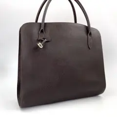 DELVAUX 2282 デルヴォー セピア ハンドバッグ フォーマルバッグ