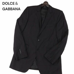 DOLCE＆GABBANA ドルチェ＆ガッバーナ 通年 総裏★ ストライプ テーラード ジャケット Sz.46　メンズ イタリア製　I4T00720_3#O