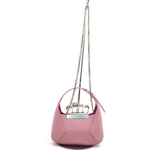 ALEXANDER McQUEEN アレキサンダーマックイーン The Jewelled Hobo ジュエルドホーボー ミニショルダーバッグ ピンク ITWMBY4UU75W