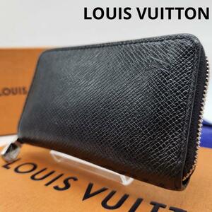 【美品！IC内臓近年モデル】ルイヴィトン VUITTON コインケース 小銭入れ 財布 タイガ ジッピーコインパース ノワール M30511 RFID メンズ