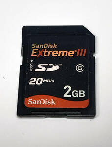 ☆　SanDisk ExtremeⅢ　Class⑥　20MB/s 2GB 中古品　