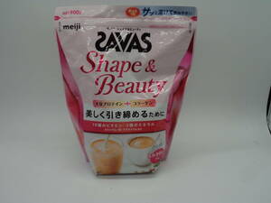 B0559 未開封品 健康食品 ザバス シェイプ＆ビューティー 900g×1袋 ミルクティー風味 SAVAS Shape&Beauty 賞味期限2025年10月