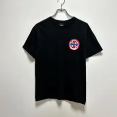 インディペンデント プリントTシャツ バックプリント ブラック スケーター