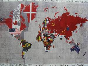 Boetti、The Map of the World、希少画集画、新品額付