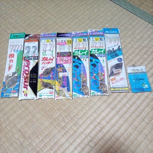 投げ釣り仕掛け　9号～14号　8点　キス　カレイ　他　堤防　波止　他　仕掛け　釣具　j9055