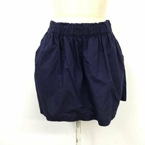 RALPHLAUREN XL ラルフローレン スカート ミニスカート コットン ギャザー Skirt Mini Skirt Short Skirt 紺 / ネイビー / 10118745